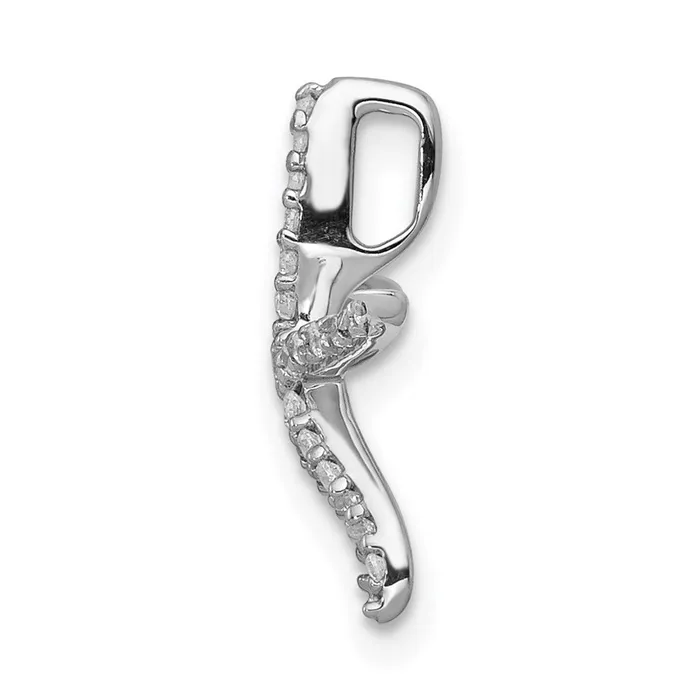 14k White Gold 18ct Real Diamond Starfish Chain Slide Goldia Necklaces