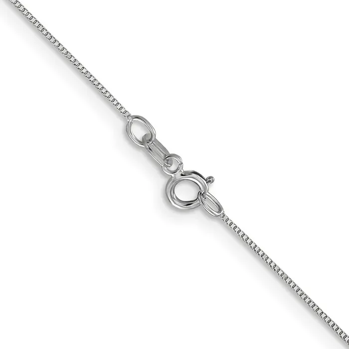 14K White Gold 24 inch Carded 5mm Box Link with Spring Ring Clasp Chain Necklace QGold Necklaces 14K White Gold 24 inch Carded 5mm Box Link with Spring Ring Clasp Chain Necklace QGold Necklaces