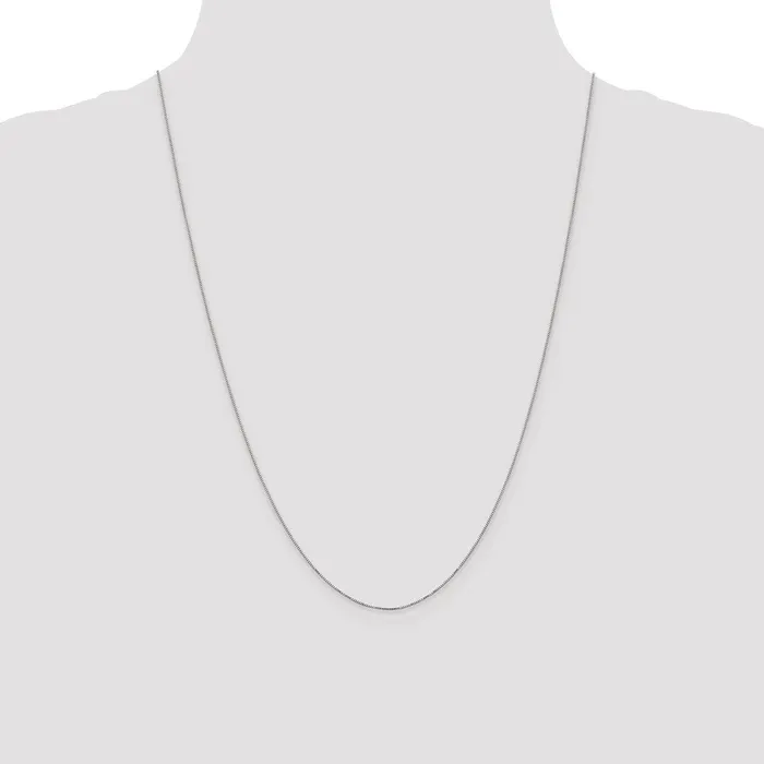 14K White Gold 24 inch Carded 5mm Box Link with Spring Ring Clasp Chain Necklace QGold Necklaces 14K White Gold 24 inch Carded 5mm Box Link with Spring Ring Clasp Chain Necklace QGold Necklaces