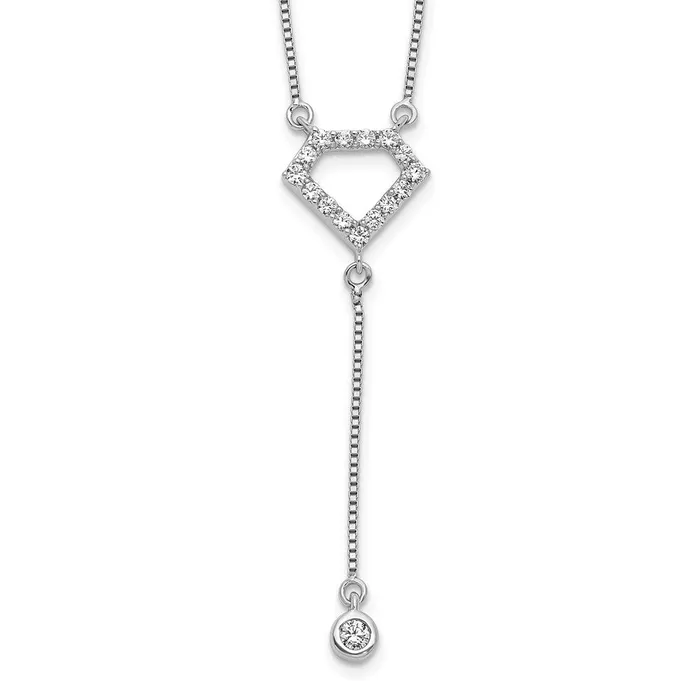 14k White Gold Real Diamond Real Diamond Shape wdangle Necklace Goldia Necklaces 14k White Gold Real Diamond Real Diamond Shape wdangle Necklace Goldia Necklaces
