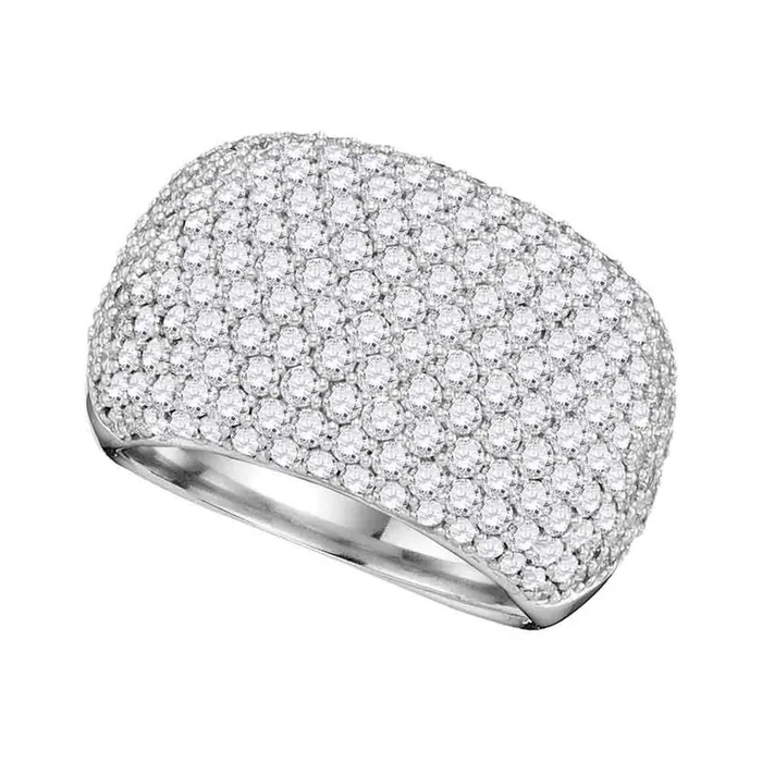 14k White Gold Round Diamond Band Ring 234 Cttw gndatlanta Rings