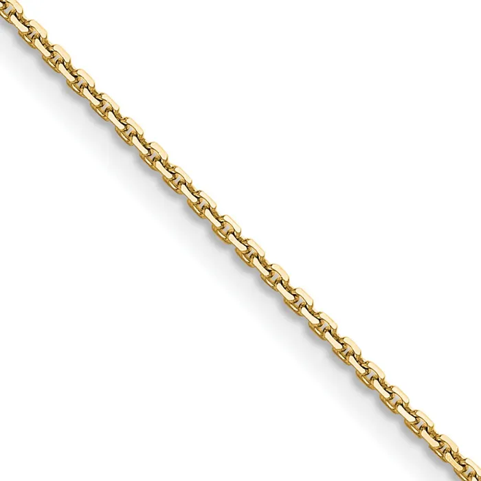 14K Yellow Gold 12mm DC Cable Children Necklace Chain Necklace MDS Necklaces 14K Yellow Gold 12mm DC Cable Children Necklace Chain Necklace MDS Necklaces