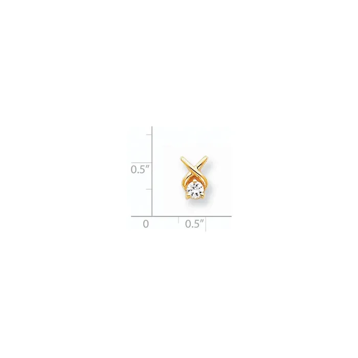 14K Yellow Gold A Real Diamond chain slide Goldia PreStyled Sets