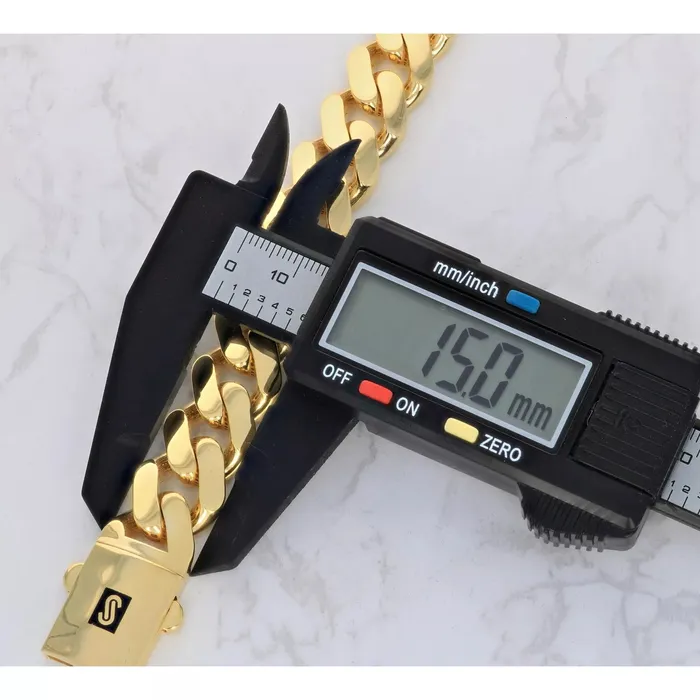 14k Yellow Gold Royal Monaco Miami Cuban Link Curb 15mm Mens Chain Necklace 28 Goldiacom Necklaces