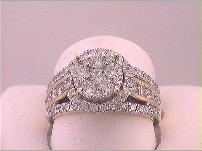 2 CTWDiamond BRIDAL FASHION RING gndatlanta Rings