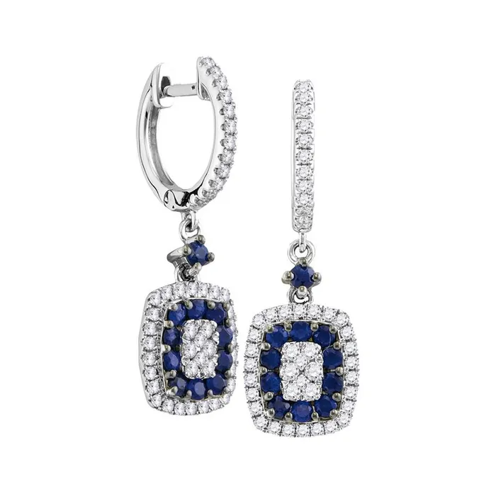 58CTWDiamond 58CTSAPPHIRE EARRINGS gndatlanta Earrings