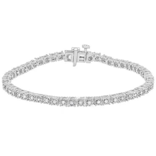 Bracelets JMS always Original Diamond Muse 12 Carat Real Diamond Fashion Tennis Bracelet for Women in Sterling Silver Bracelets JMS always Original Diamond Muse 12 Carat Real Diamond Fashion Tennis Bracelet for Women in Sterling Silver