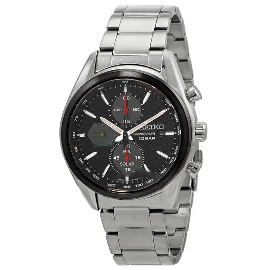 Bracelets JMS always Original Seiko Chronograph Black Dial Stainless Steel Mens Watch SSC803 Bracelets JMS always Original Seiko Chronograph Black Dial Stainless Steel Mens Watch SSC803