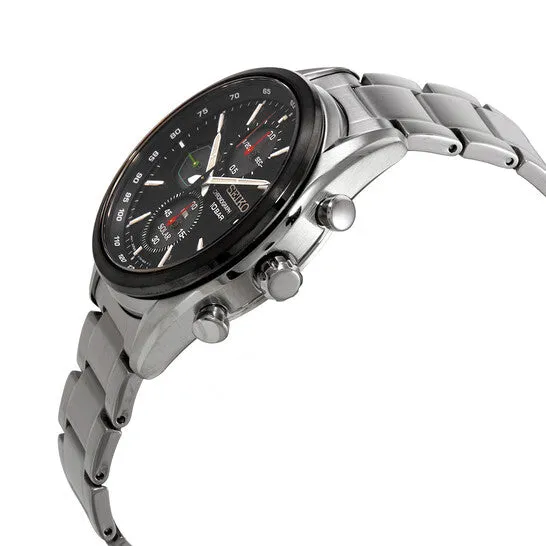 Bracelets JMS always Original Seiko Chronograph Black Dial Stainless Steel Mens Watch SSC803 Bracelets JMS always Original Seiko Chronograph Black Dial Stainless Steel Mens Watch SSC803