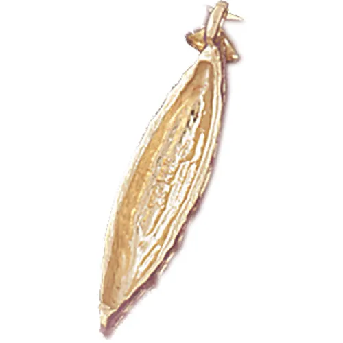 Charm Necklaces 14K Gold 3D Canoe Charm Goldia