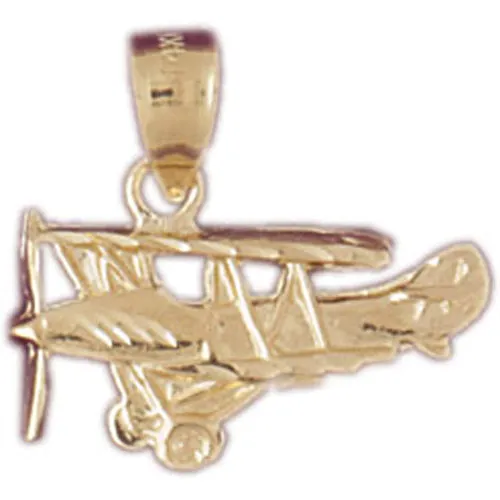 Charm Necklaces 14K Gold Cessna Plane Charm Goldia