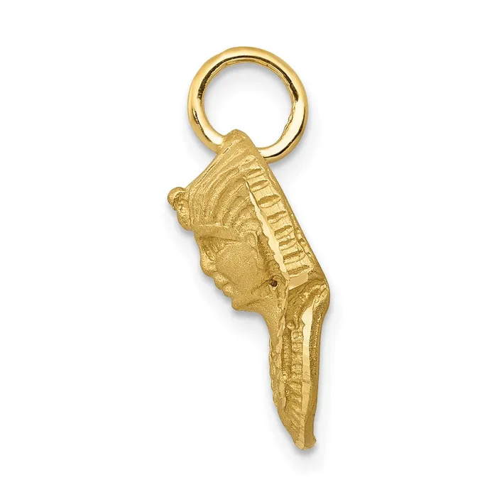 Charm Necklaces 14k Yellow Gold Satin DC King Tut Charm Goldia