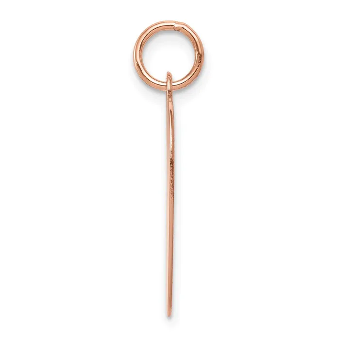 Charm Necklaces Goldia 14k Rose Gold Plain 013 Gauge Engraveable Heart Disc Charm