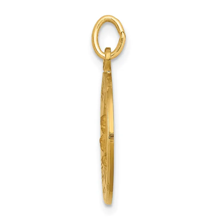 Charm Necklaces Goldia 14k Yellow Gold Infant Jesus Medal Charm