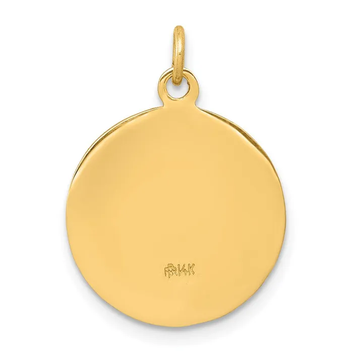 Charm Necklaces Goldia 14k Yellow Gold Infant Jesus Medal Charm