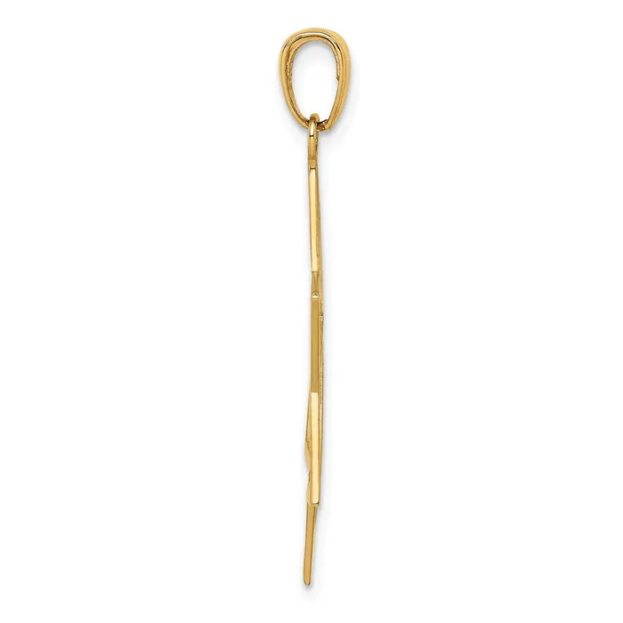 Charm Necklaces Goldia 14k Yellow Gold Solid Polished Star of David Charm