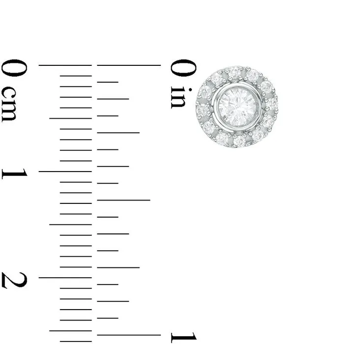 Earrings 05 CT TW Certified Diamond Frame Stud Earrings in 14K White Gold II1 Goldia Earrings 05 CT TW Certified Diamond Frame Stud Earrings in 14K White Gold II1 Goldia