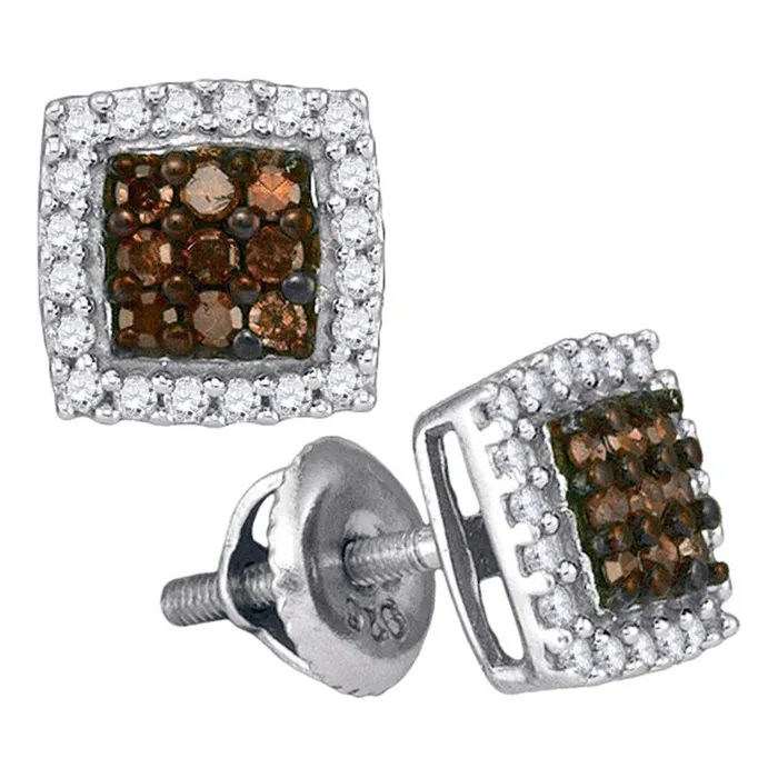 Earrings 12CTWDiamond NATURAL BROWN EARRING gndatlanta
