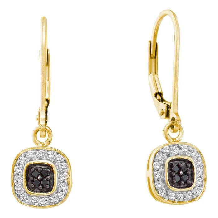 Earrings gndatlanta 14CTWDiamond BLACK DIAMOND DANGLING EARRING