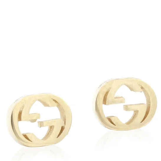 Earrings JMS always Original Gucci Interlocking G gold earrings