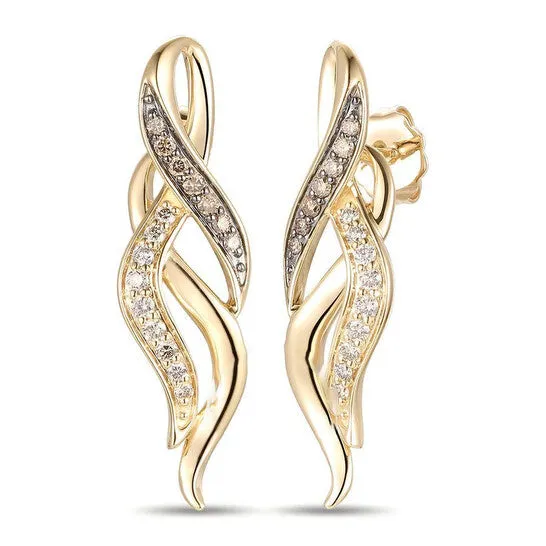 Earrings JMS always Original Le Vian Ladies Chocolate And Honey Earrings in 14K Honey Gold Earrings JMS always Original Le Vian Ladies Chocolate And Honey Earrings in 14K Honey Gold