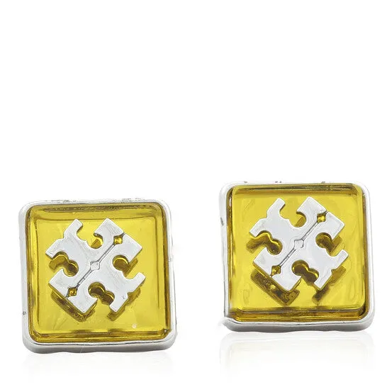 Earrings Original Tory Burch Resin Logo Stud Earrings JMS always