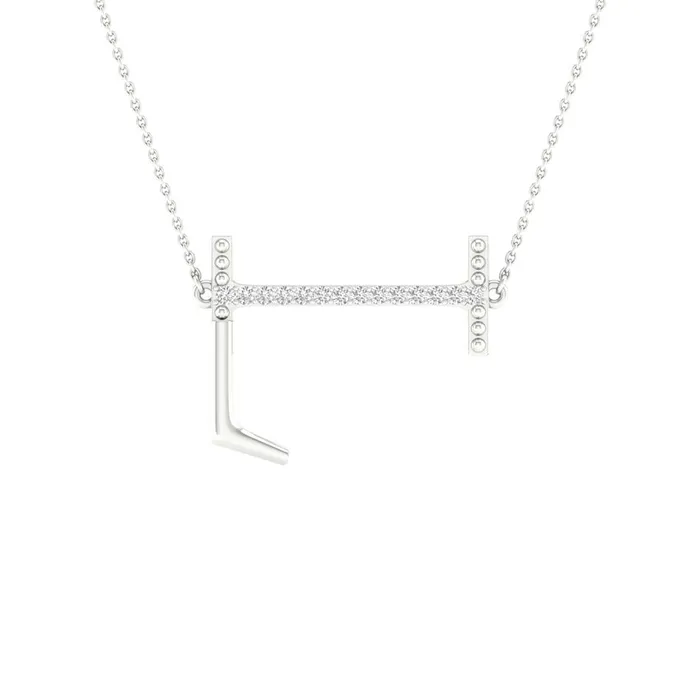 gndatlanta 14k White Gold Round Diamond Initial L Letter Necklace 120 Cttw Necklaces gndatlanta 14k White Gold Round Diamond Initial L Letter Necklace 120 Cttw Necklaces