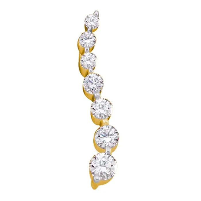 gndatlanta Necklaces 10k Yellow Gold Round Diamond Graduated Journey Pendant 14 Cttw gndatlanta Necklaces 10k Yellow Gold Round Diamond Graduated Journey Pendant 14 Cttw