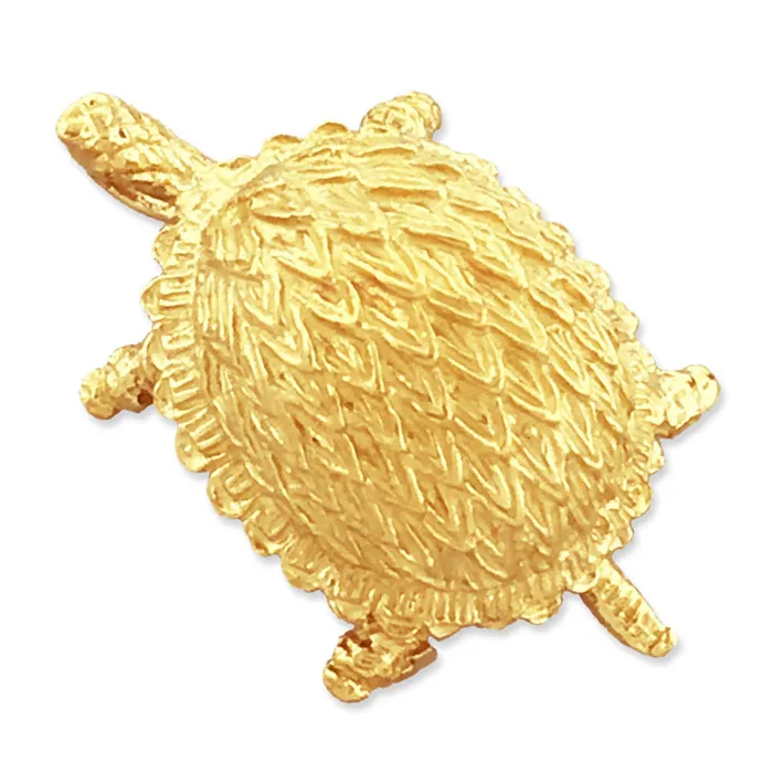 Goldia 14K Gold Box Turtle Pendant Slide PreStyled Sets