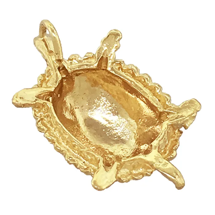 Goldia 14K Gold Box Turtle Pendant Slide PreStyled Sets