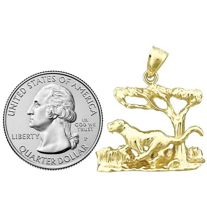 Goldia 14K Gold Jaguar Pendant PreStyled Sets