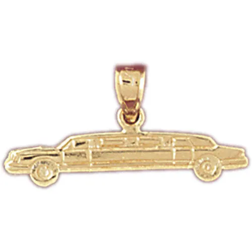 Goldia 14K Gold Limousine Charm Charm Necklaces