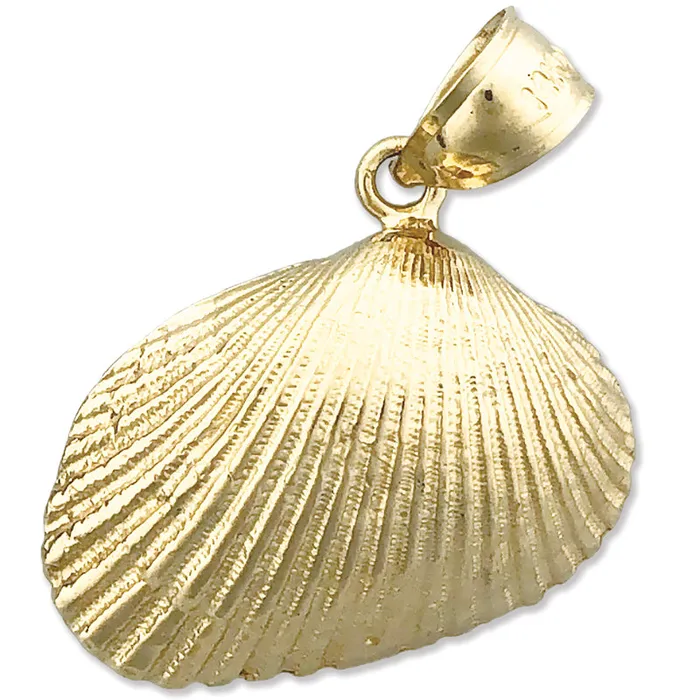 Goldia 14K Gold Mollusc Clam Seashell Pendant PreStyled Sets