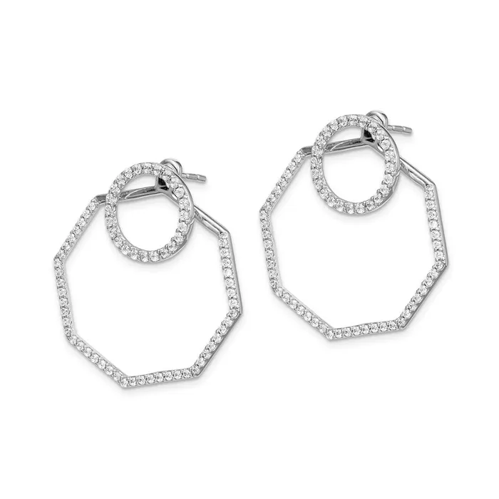 Goldia 14k White Gold Real Diamond Earrings Earrings