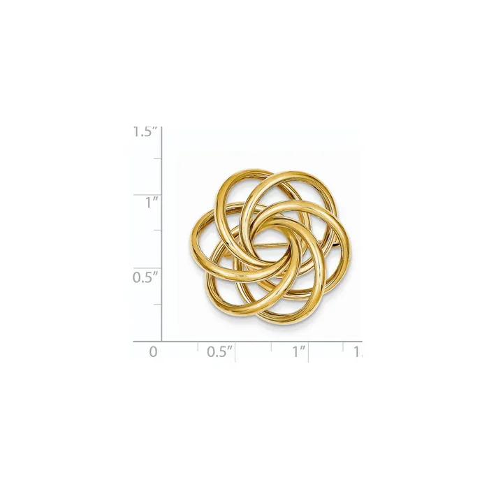 Goldia 14k Yellow Gold Circle Pin PreStyled Sets
