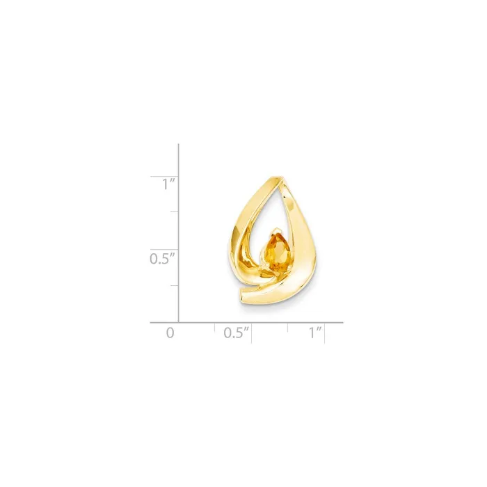 Goldia 14k Yellow Gold Citrine slide PreStyled Sets
