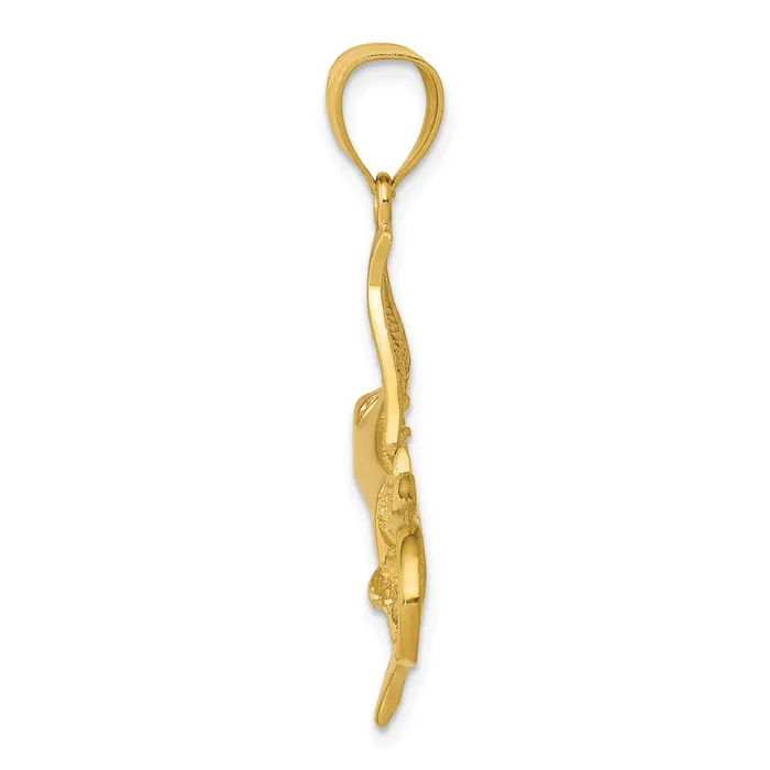 Goldia 14k Yellow Gold Filigree Stingray Pendant PreStyled Sets