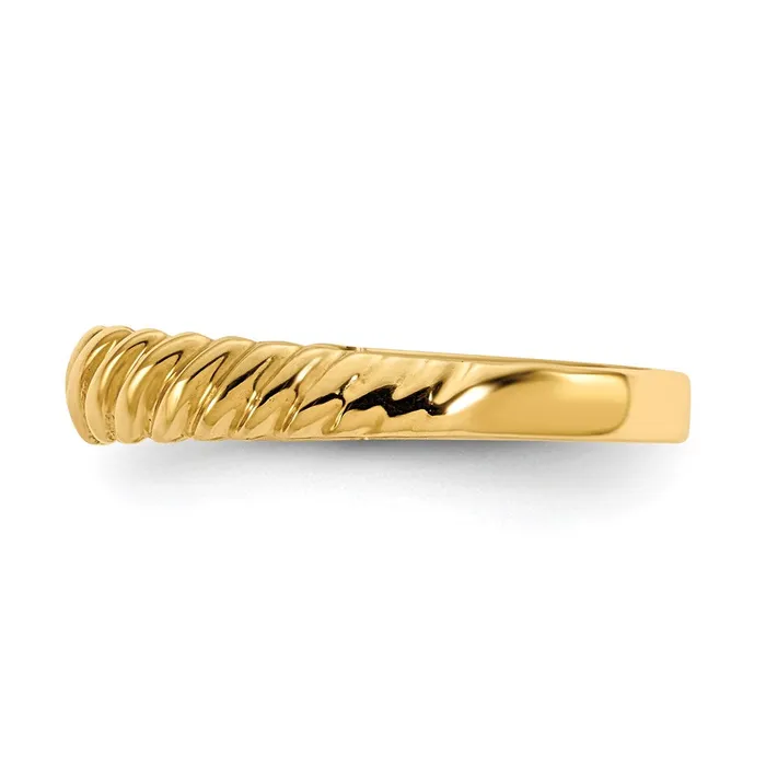 Goldia 14K Yellow Gold Madi K Kids Polished Twist Ring Rings