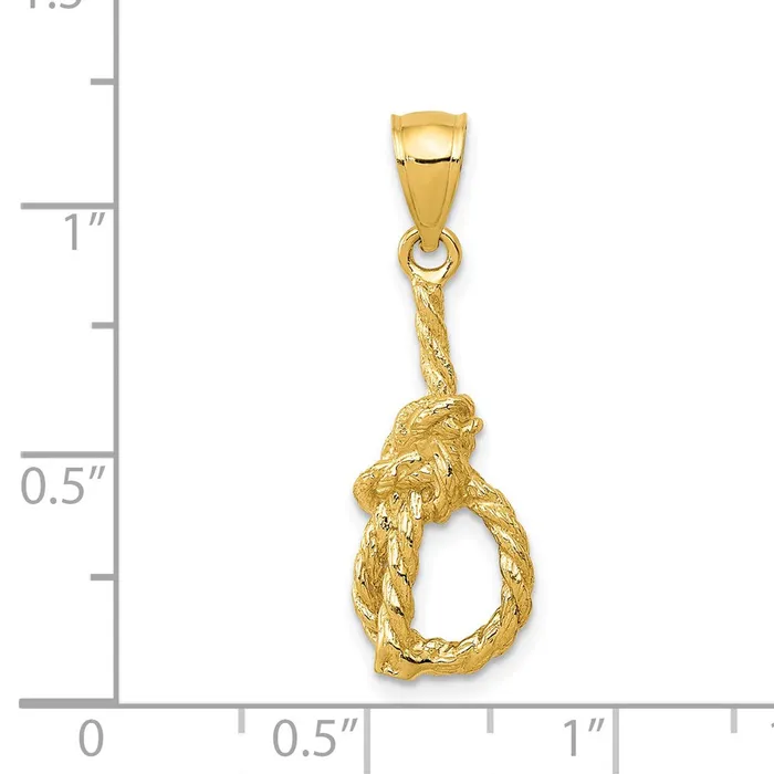 Goldia 14k Yellow Gold Sailors Knot Pendant Necklaces