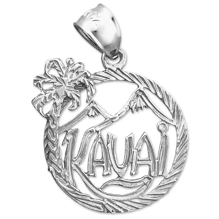 Goldia Charm Necklaces 14K Gold Kauai Hawaii in Circle Charm