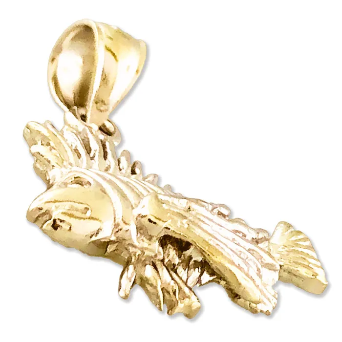 Goldia Charm Necklaces 14K Gold Lionfish Charm