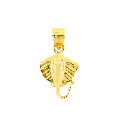 Goldia Charm Necklaces 14K Gold Stingray Charm