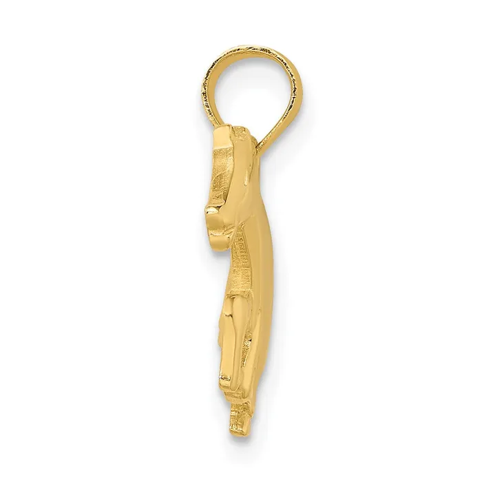 Goldia Charm Necklaces 14k Yellow Gold Running Horse Charm