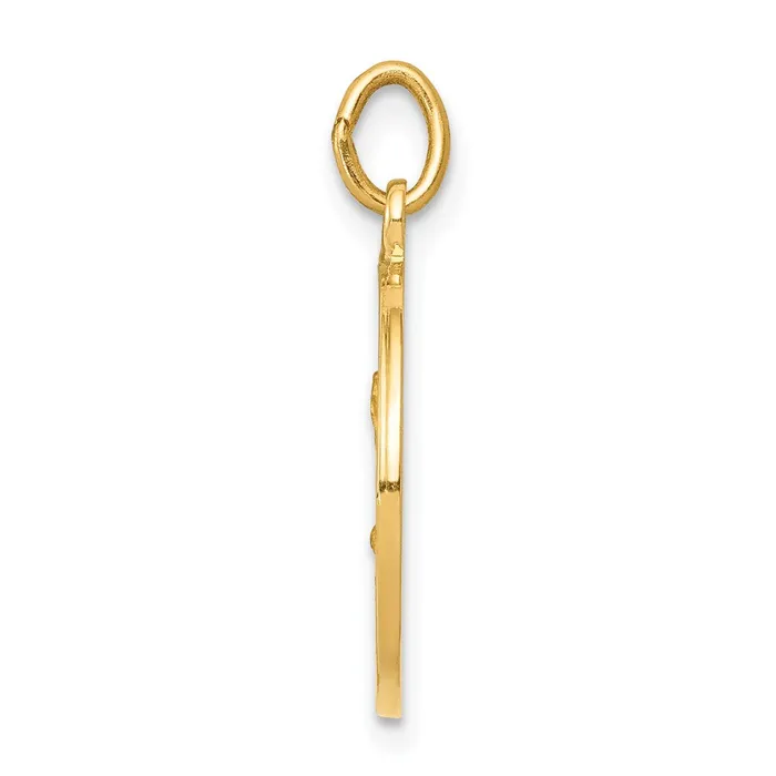 Goldia Charm Necklaces 14k Yellow Gold Saint Matthew Medal Charm