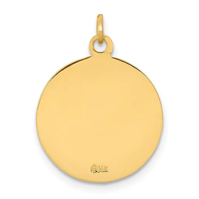Goldia Charm Necklaces 14k Yellow Gold Saint Matthew Medal Charm