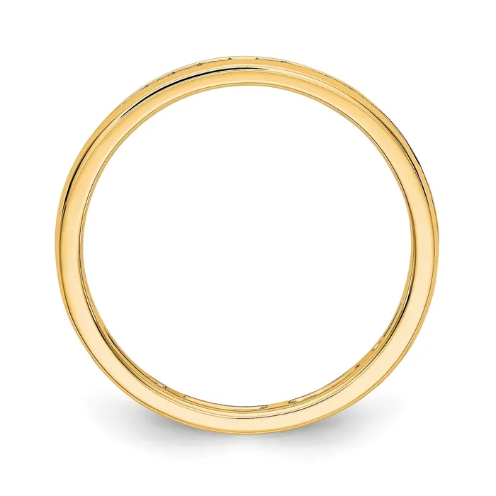 Goldiacom Rings 12 CT Channel Set Diamond Eternity Wedding Band Ring in 14k Yellow Gold Goldiacom Rings 12 CT Channel Set Diamond Eternity Wedding Band Ring in 14k Yellow Gold