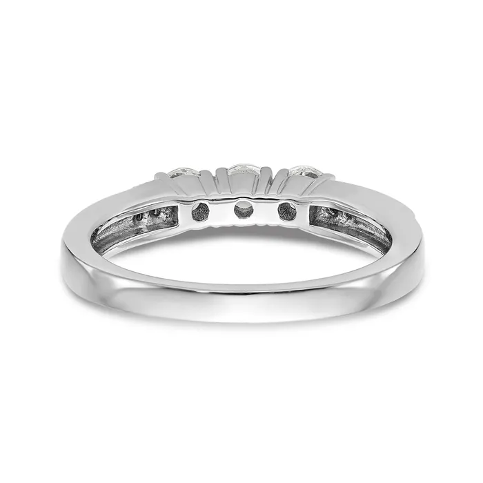 Goldiacom Rings 14k White Gold Diamond Wedding Band
