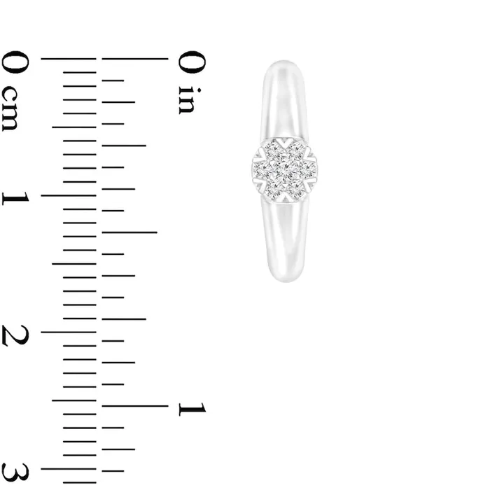 Goldia Earrings 02 CT TW Composite Diamond Hoop Earrings in 10K White Gold Goldia Earrings 02 CT TW Composite Diamond Hoop Earrings in 10K White Gold
