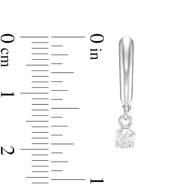 Goldia Earrings 033 CT TW Certified Diamond Solitaire Leverback Earrings in 14K White Gold IVS2 Goldia Earrings 033 CT TW Certified Diamond Solitaire Leverback Earrings in 14K White Gold IVS2