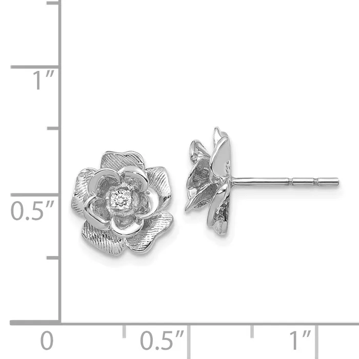 Goldia Earrings 14k White Gold A Real Diamond Earrings